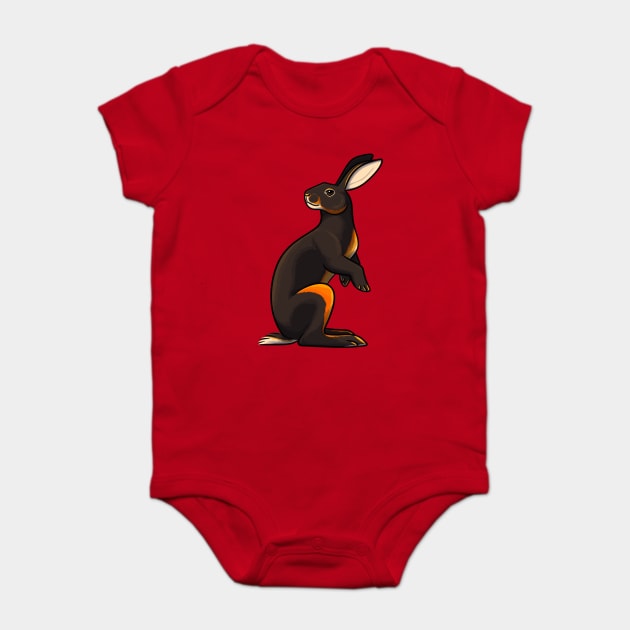 Belgian Hare Baby Bodysuit by DeguArts